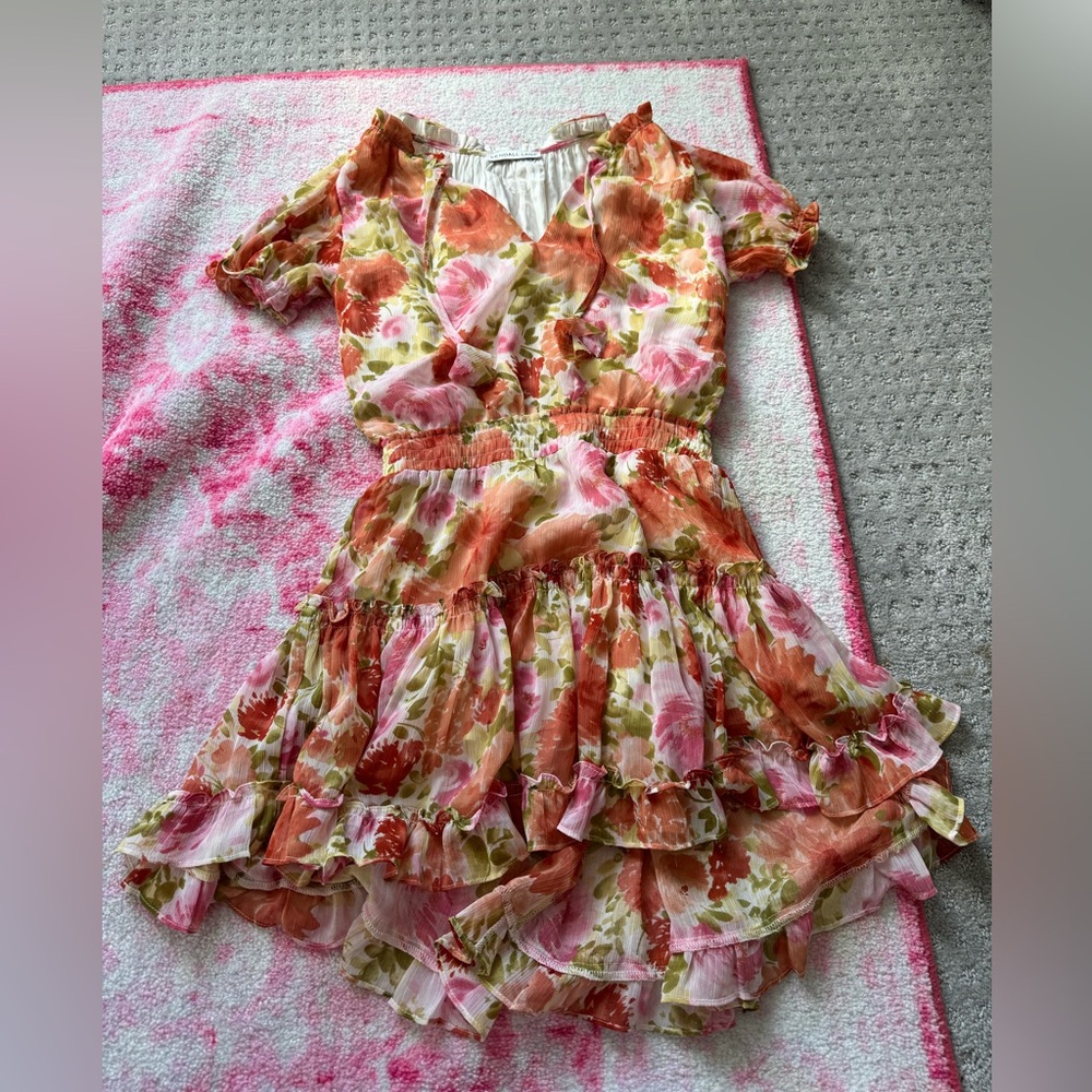Kendall Lane Floral Mini Dresss